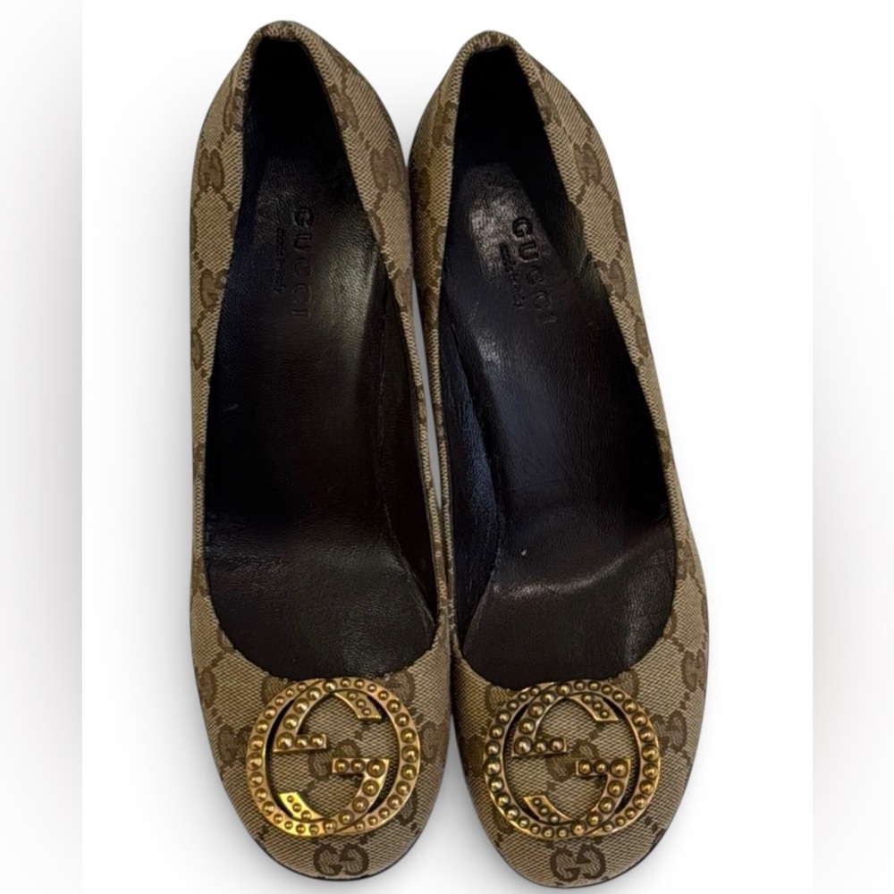 Gucci Brown Heels Luxurious Design SZ 36EU